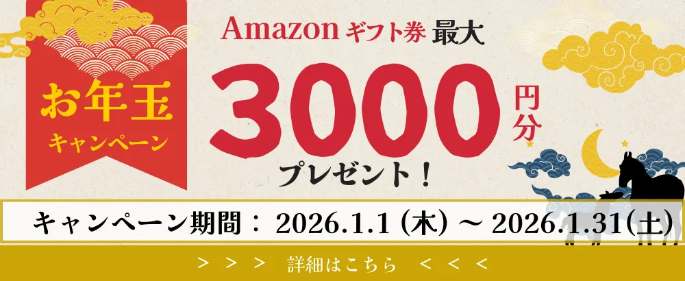 Winserverお年玉キャンペーン|Amazonギフト券最大3,000円分プレゼント(2026年1月実施)