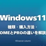 Windows 11ライセンスとは?種類・購入方法・HomeとProの違いを解説! Windows 11ライセンスの種類と購入方法を解説|HomeとProの違いを紹介したイメージ